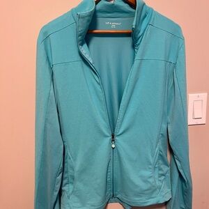 Tuff Athletics turquoise Lightweight Jacket with Collar size xl